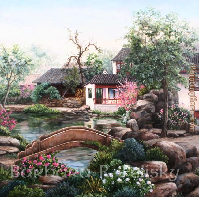 Mr. Ma's Garden painting - Barbara Felisky Mr. Ma's Garden art painting